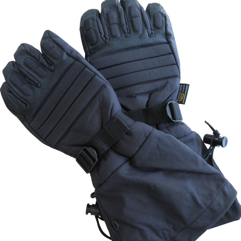 Thinsulate Ski Snowboard Winter Gloves Mens L Black Ultra Insulation Insulated - Picture 5 of 9